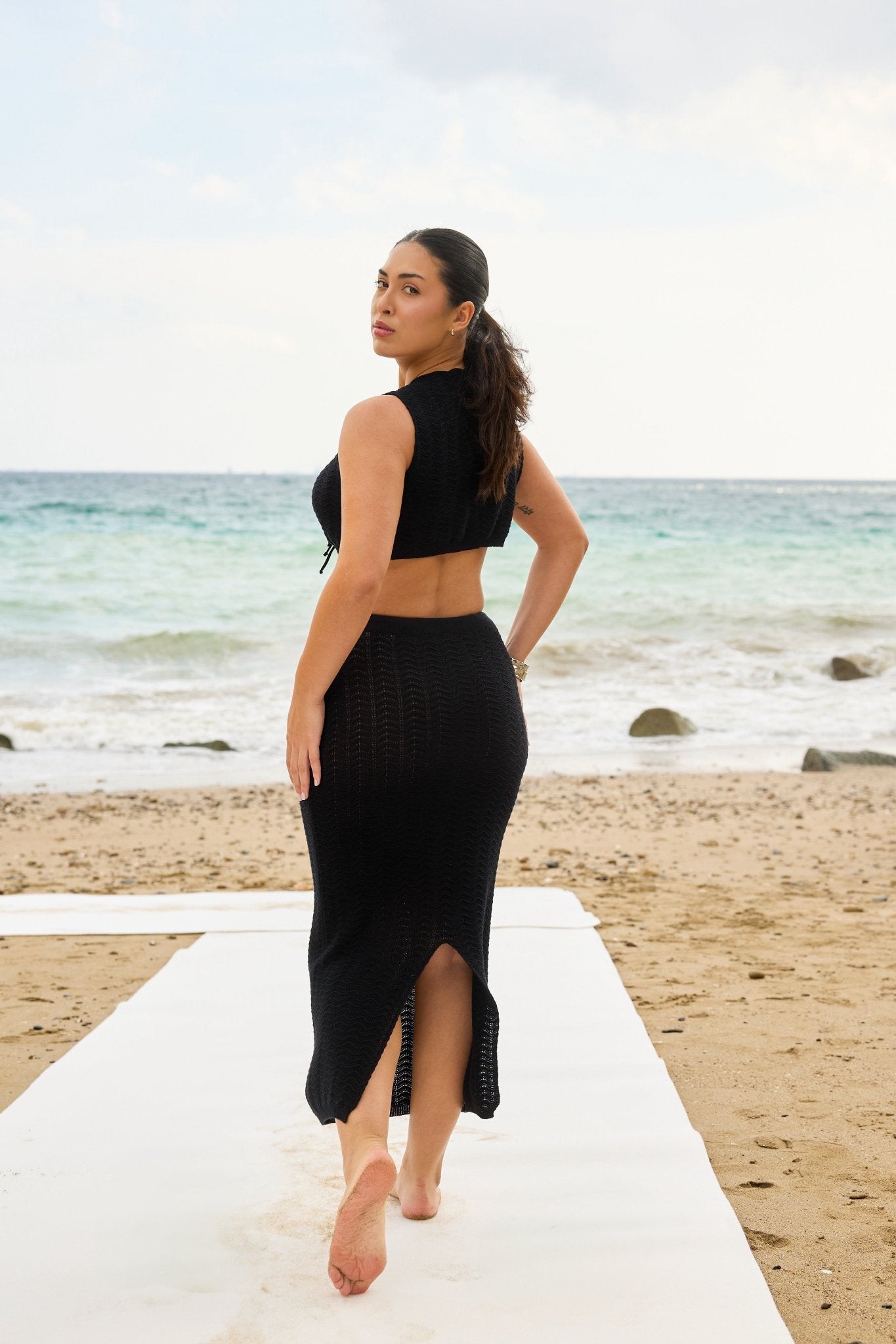 Ensemble GLAM - Night en crochet - Harmonee Saint - tropez