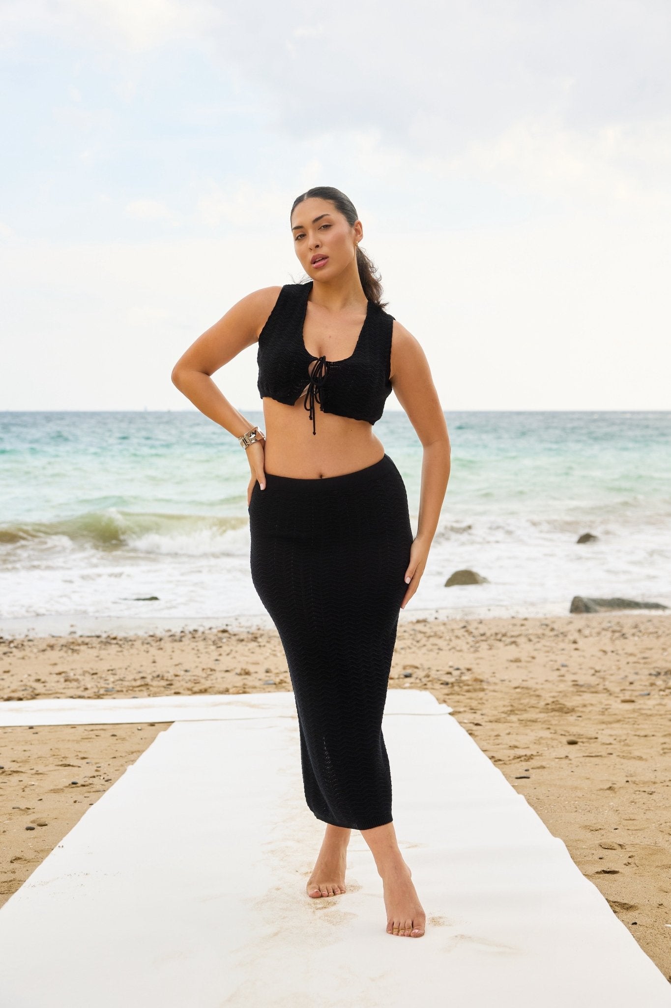 Ensemble GLAM - Night en crochet - Harmonee Saint - tropez
