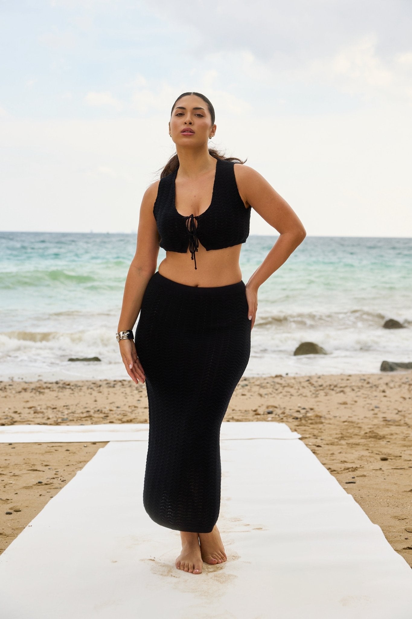Ensemble GLAM - Night en crochet - Harmonee Saint - tropez