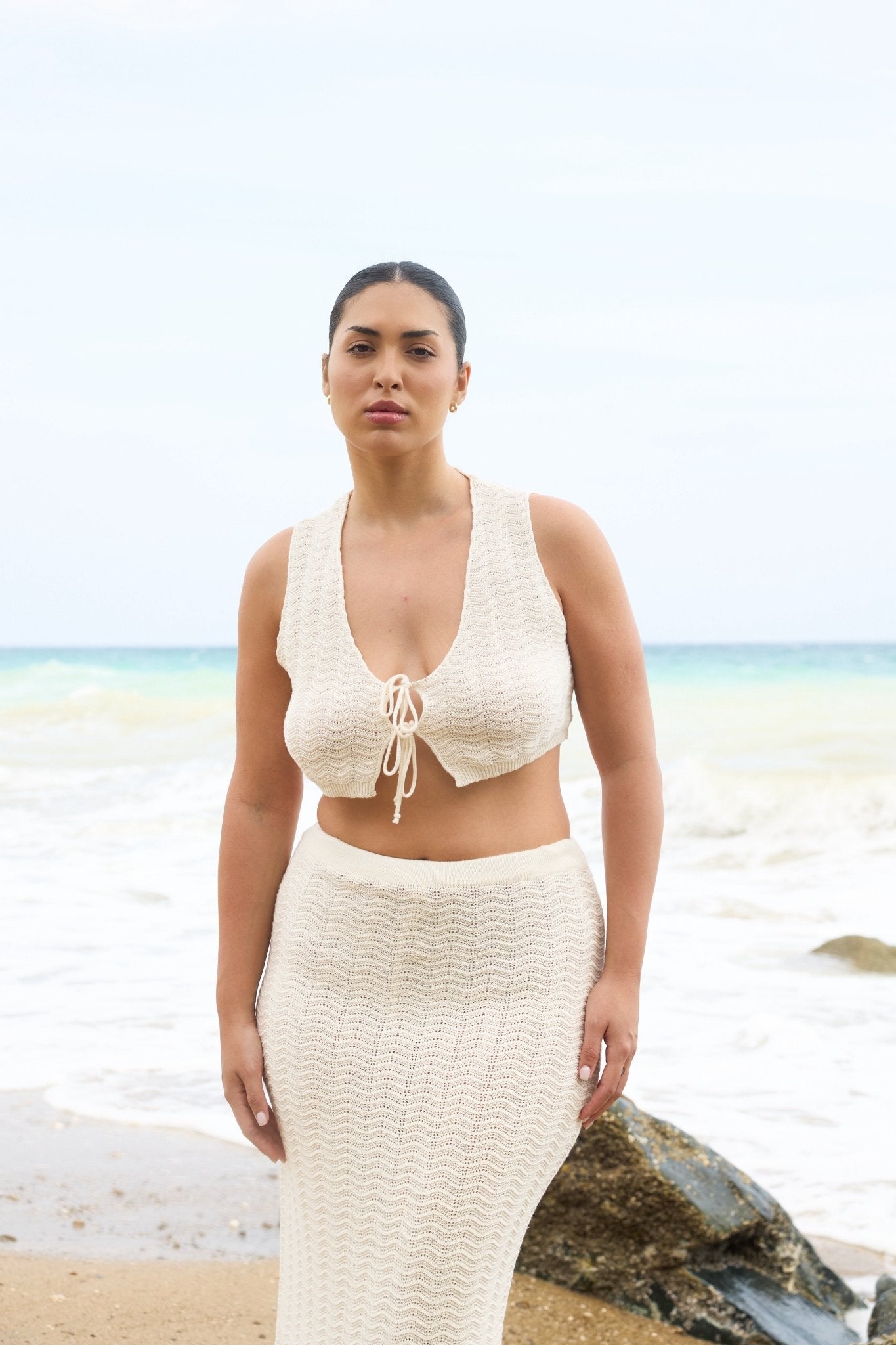 Ensemble GLAM - Sable en crochet - Harmonee Saint - tropez