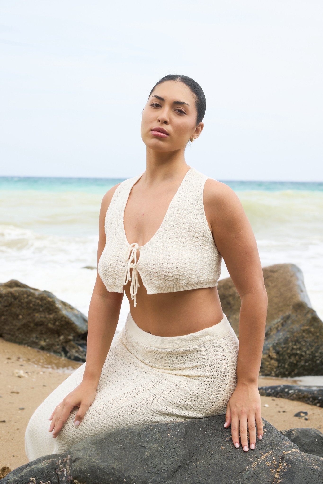 Ensemble GLAM - Sable en crochet - Harmonee Saint - tropez