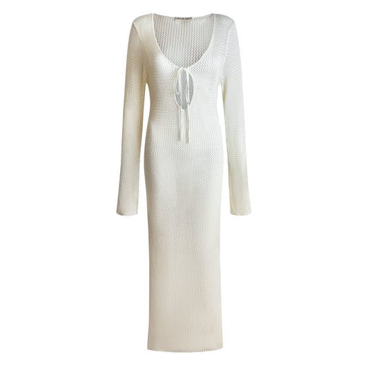 Robe HARMONY - Sable en crochet - Harmonee Saint - tropez